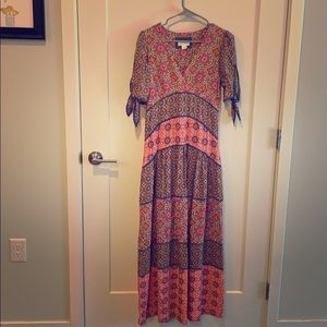 Printed Maxi Dress from Anthro